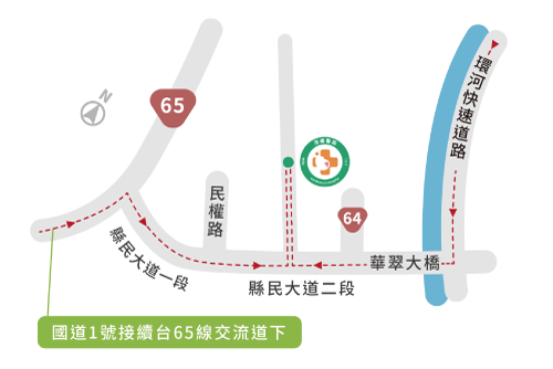 茂盛本院-國道1-開車 茂盛板橋-國道1-開車